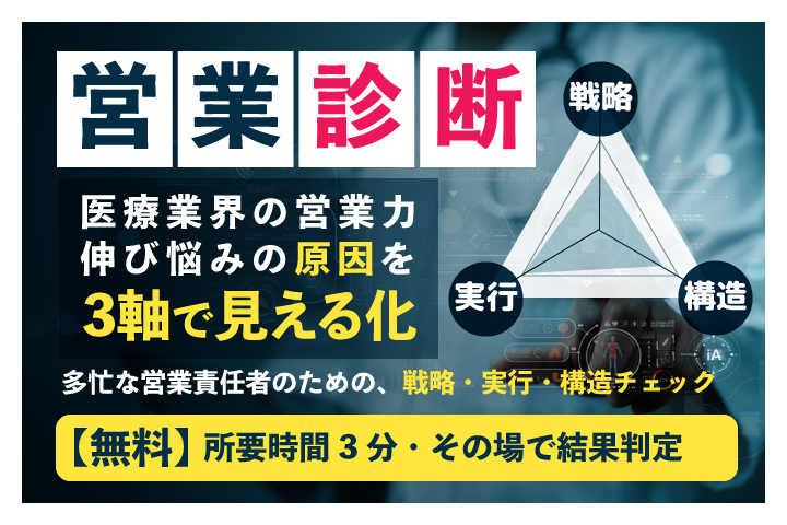 医療業界の営業力診断