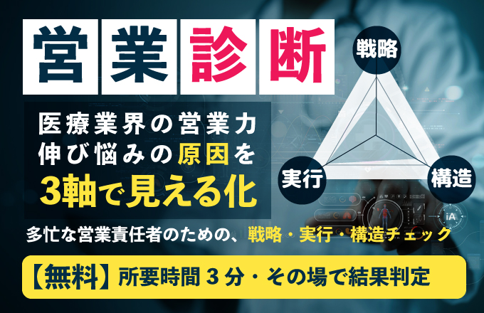 医療業界の営業力診断